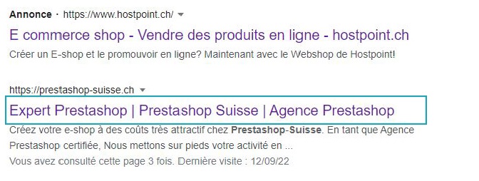 balise title et meta description